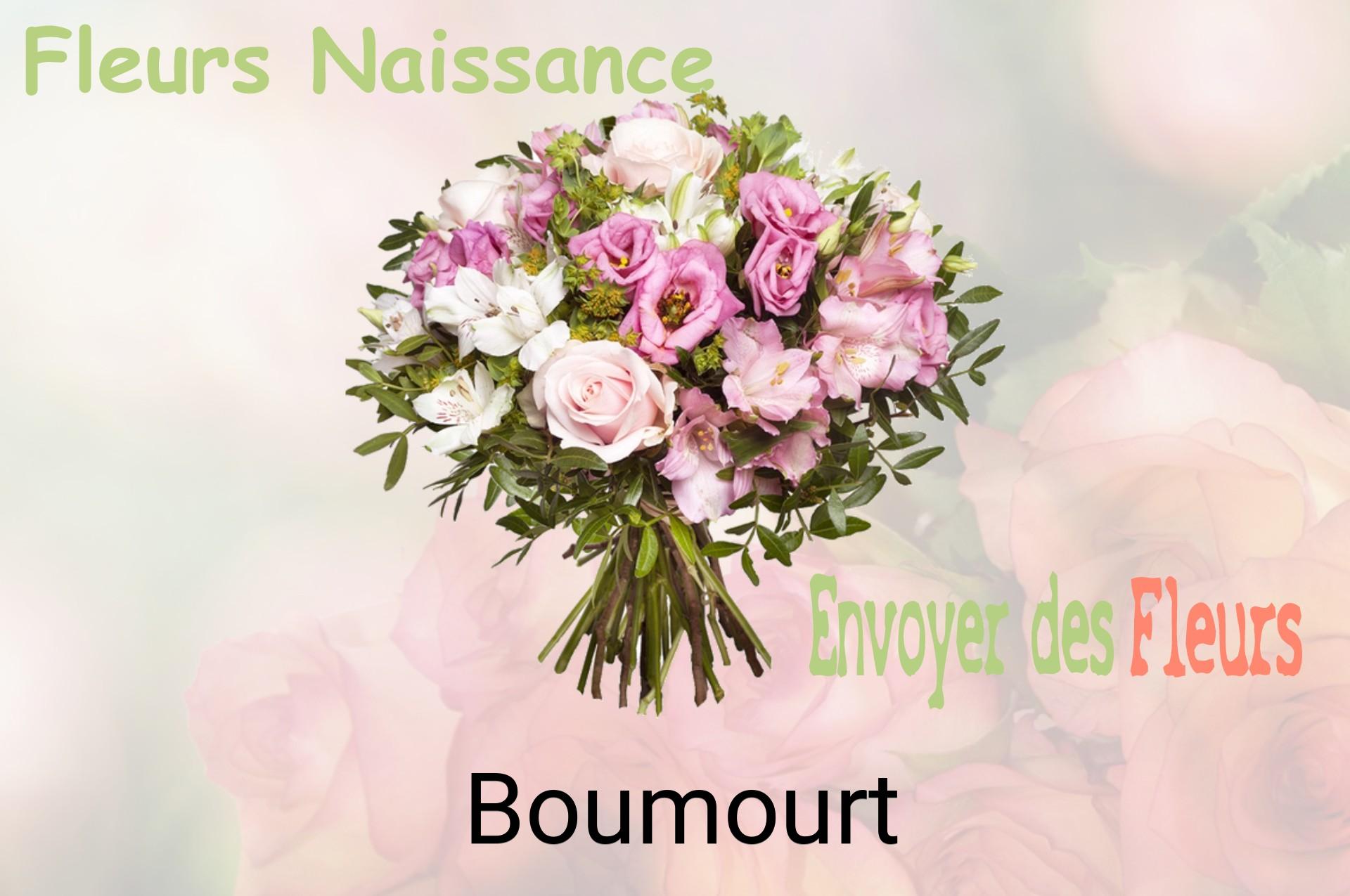 Bouquet de fleurs de naissance livré à Boumourt